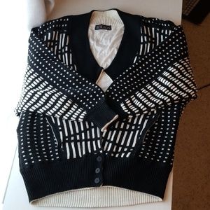 Black and White Cardigan